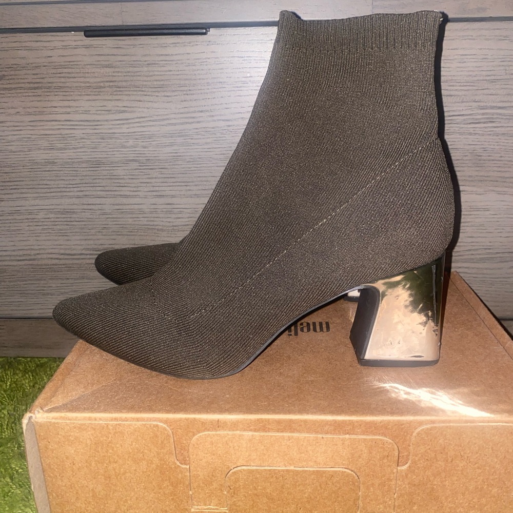 Dark Olive Green Bootie